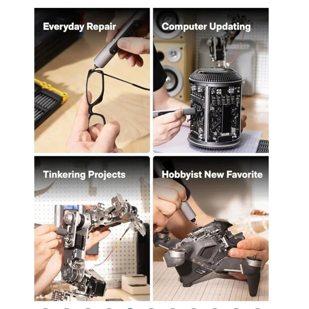 HOTO SNAPBLOQ S-A01 CORDLESS MINI SCREWDRIVER-3.7V RECHARGE-56 BITS/ 3TORQUES - Picture 6 of 11